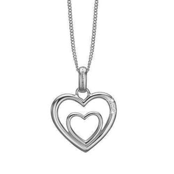 Christina Two Open Hearts hjerter , med topaz, model 680-S03 køb det billigst hos Guldsmykket.dk her